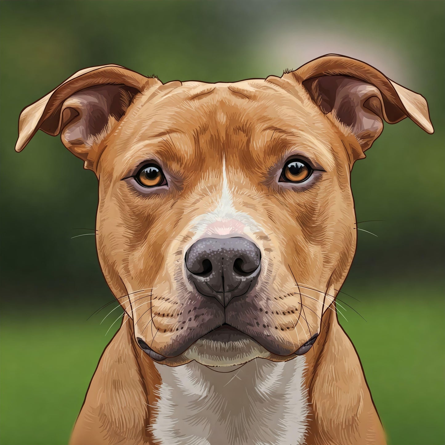 Brown Pitbull - Hitch Cover Design