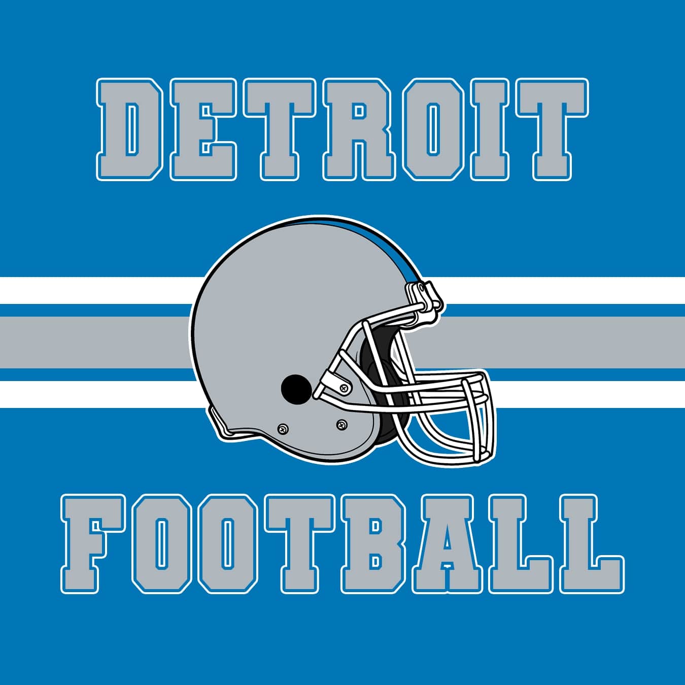 Detroit Football Blue