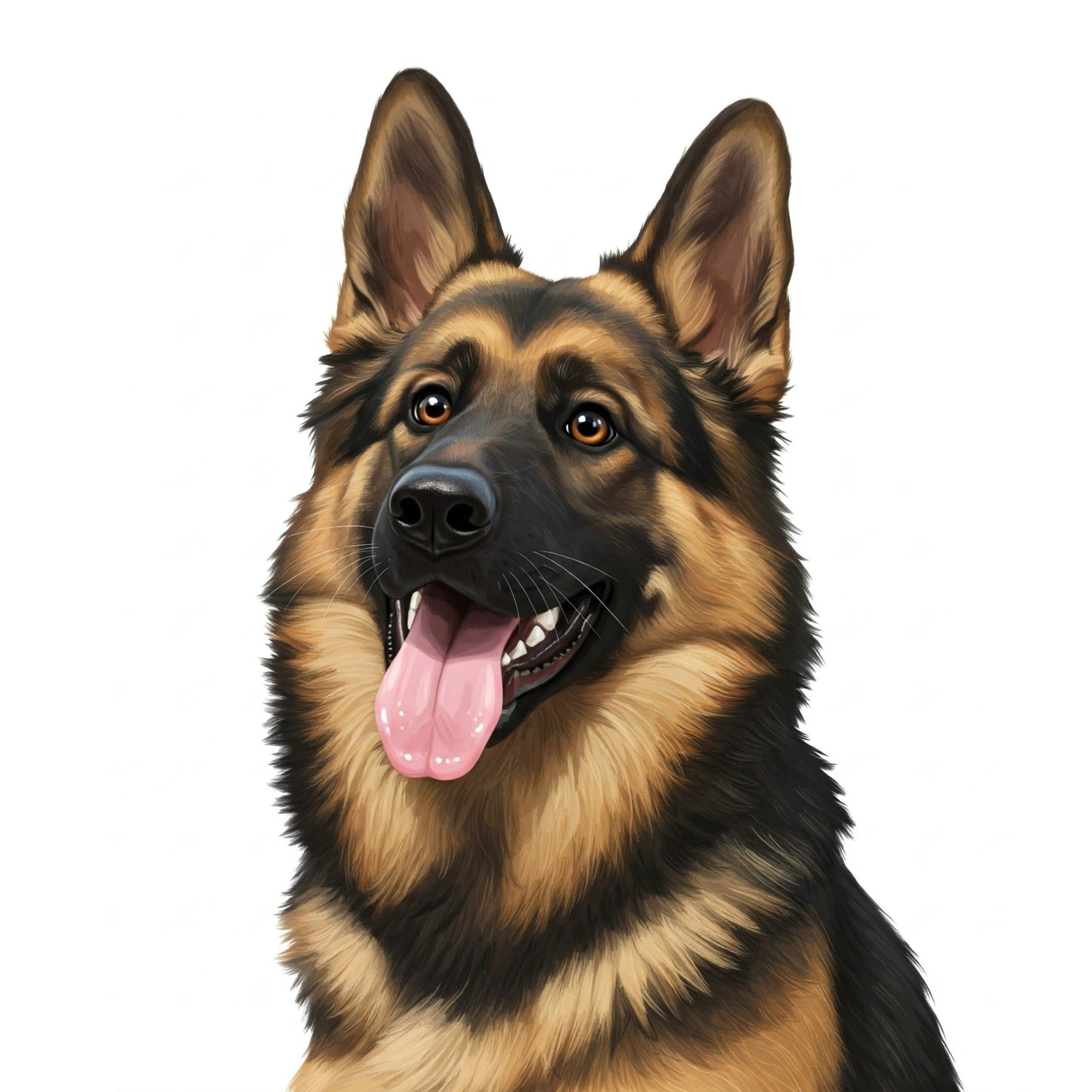 German Shepherd - Hitch Cover Design