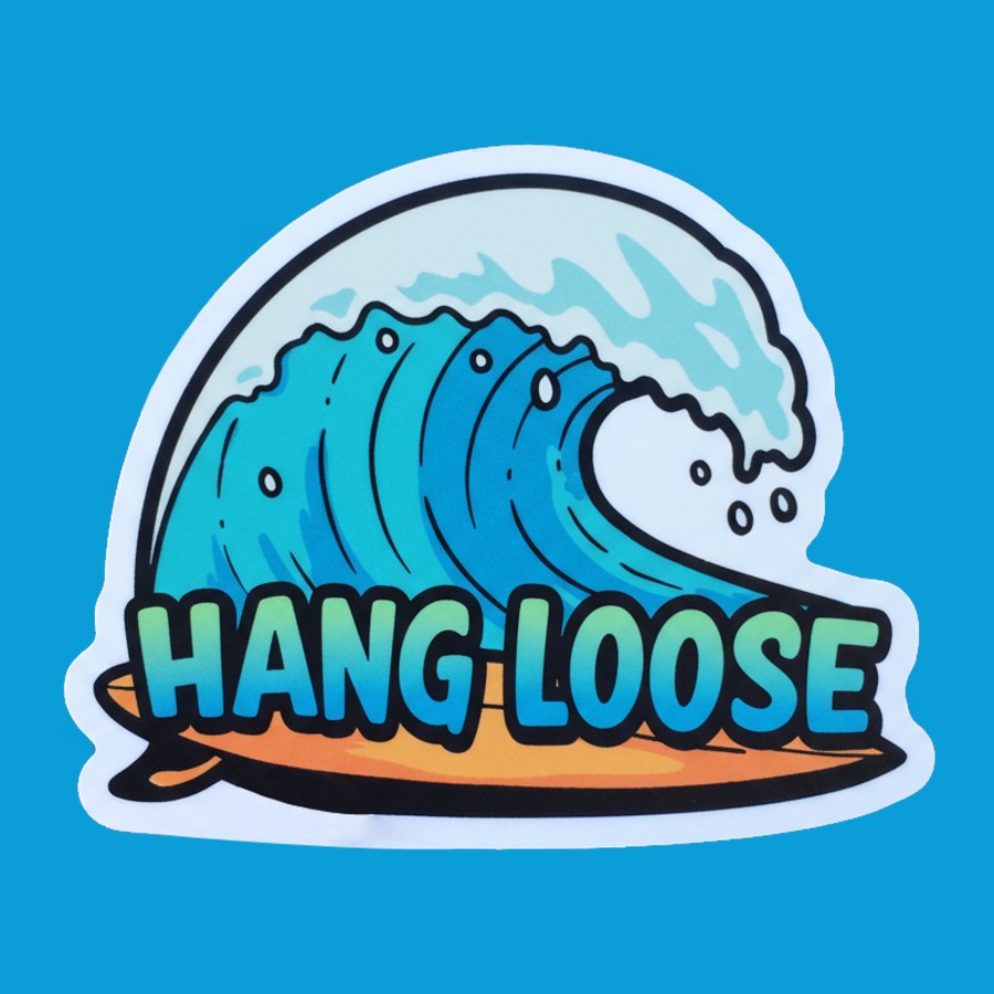Hang Loose Surf Wave - Hitch Cover Design