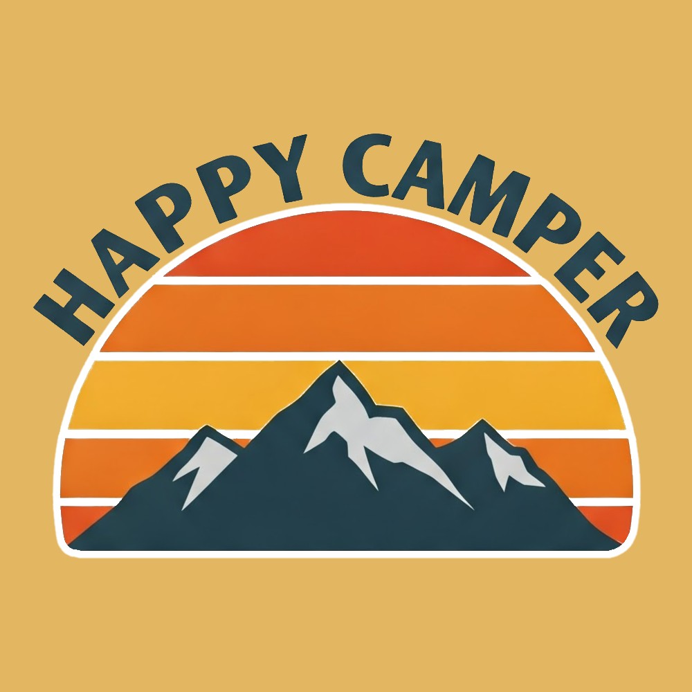 Happy Camper - Hitch Cover Design