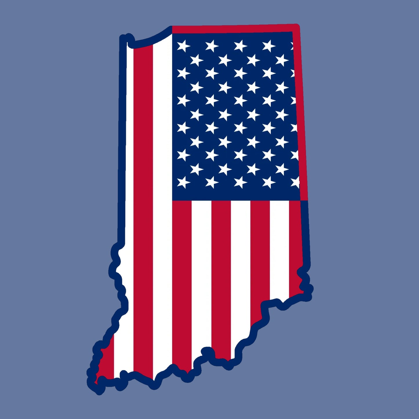 Indiana America Flag - Hitch Cover Design
