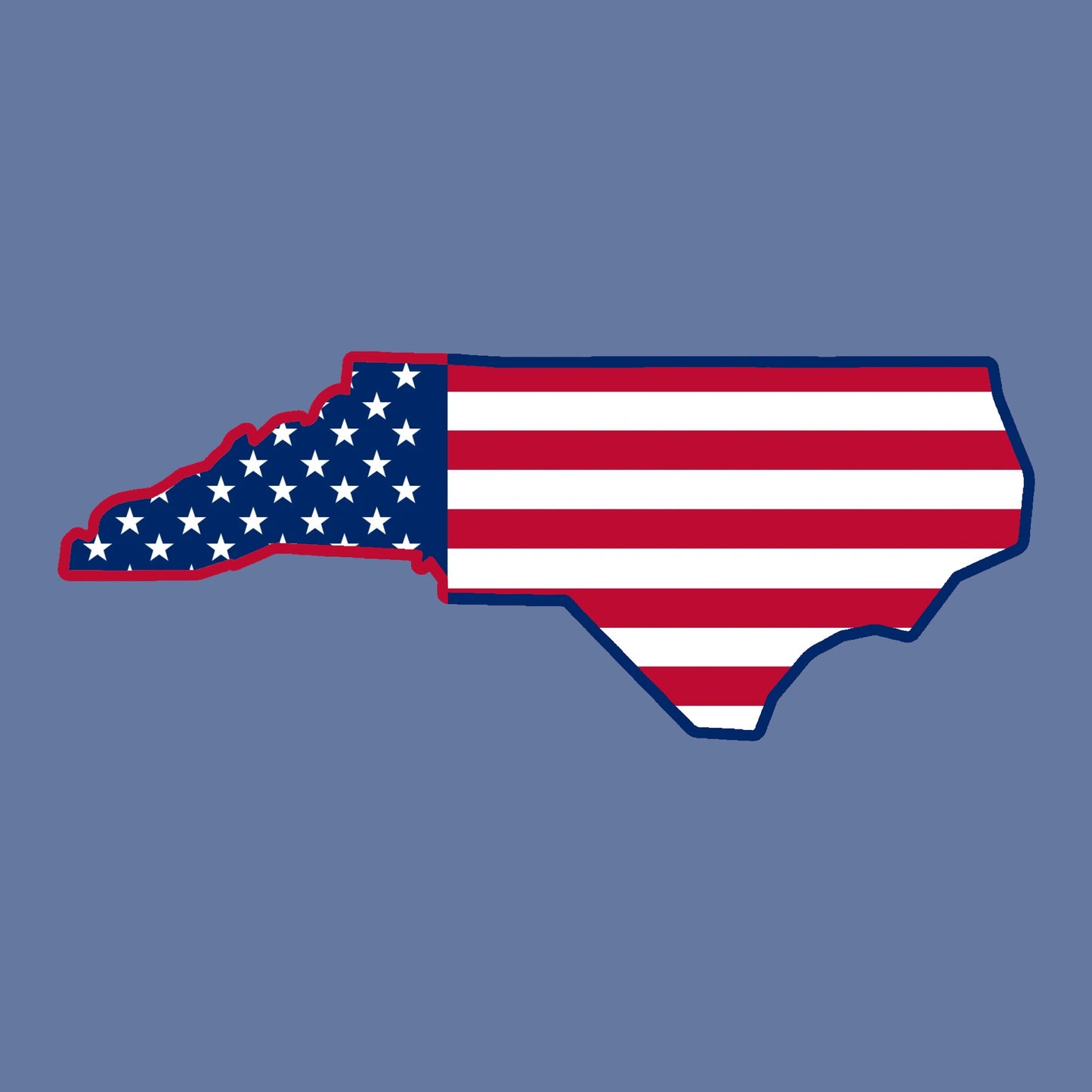 North Carolina America Flag - Hitch Cover Design