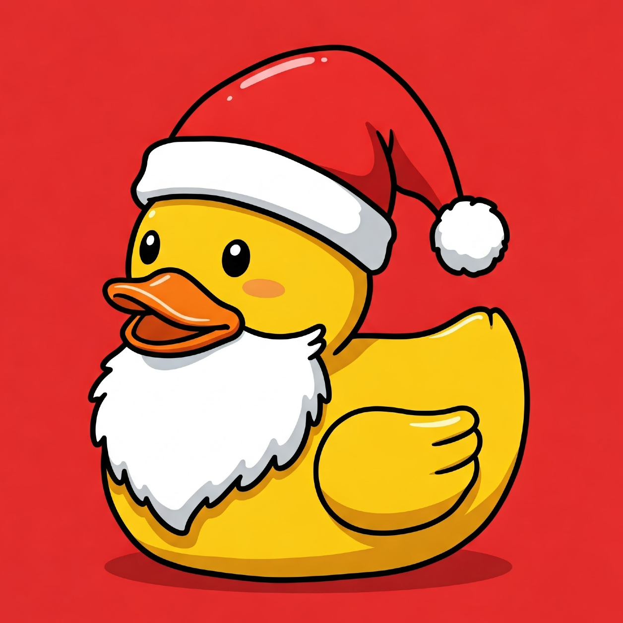 Red Santa Rubber Duck - Hitch Cover Design