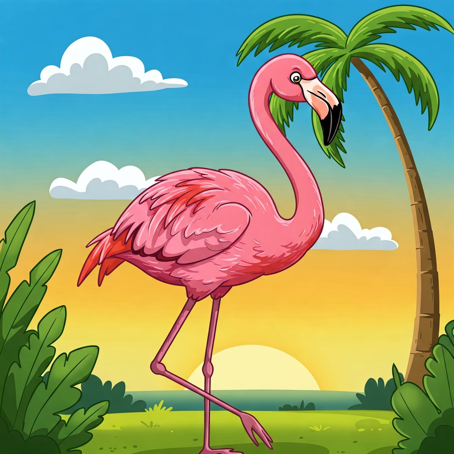 Tropical Flamingo - Hitch Cover Design
