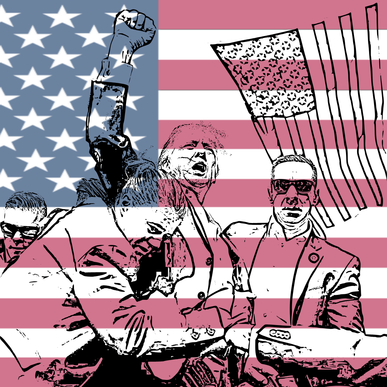 Trump Fist Up - Hitch Cover Design