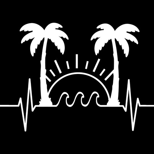 Beach Heart Rate - Hitch Cover Design