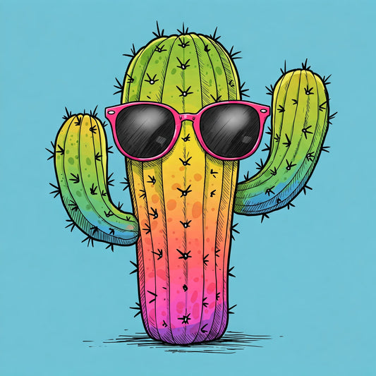 Groovy Cactus - Hitch Cover Design