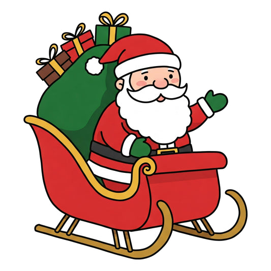 Santa's Sleigh - Hitch Cover Design