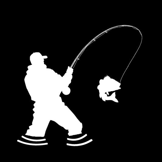 Fisherman Outline - Hitch Cover Design