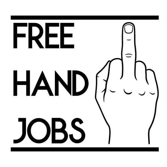 Free Hand Jobs (Middle Finger) - Hitch Cover Design