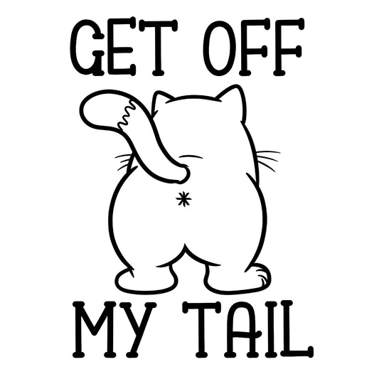 Get Off My Tail - Hitch Cover Design