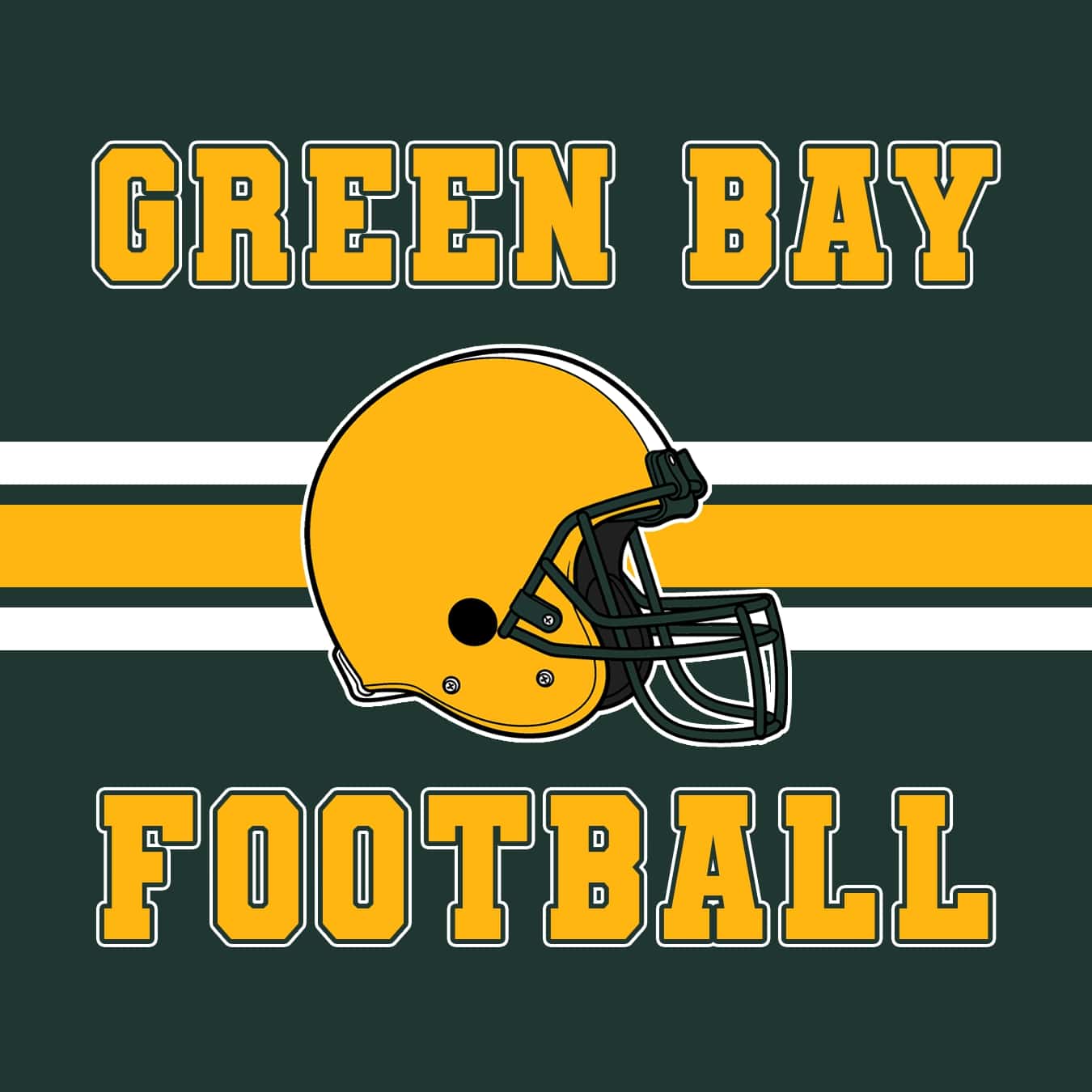 Green Bay Football Yellow