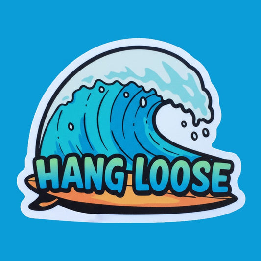 Hang Loose Surf Wave - Hitch Cover Design