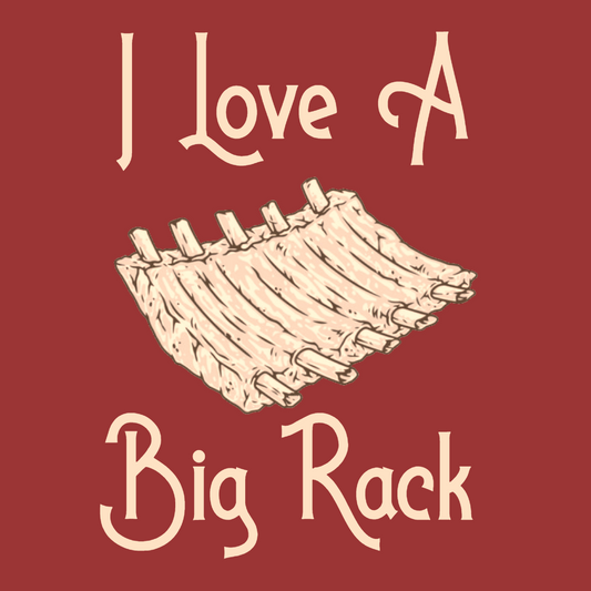 I Love A Big Rack BBQ - Hitch Cover Design