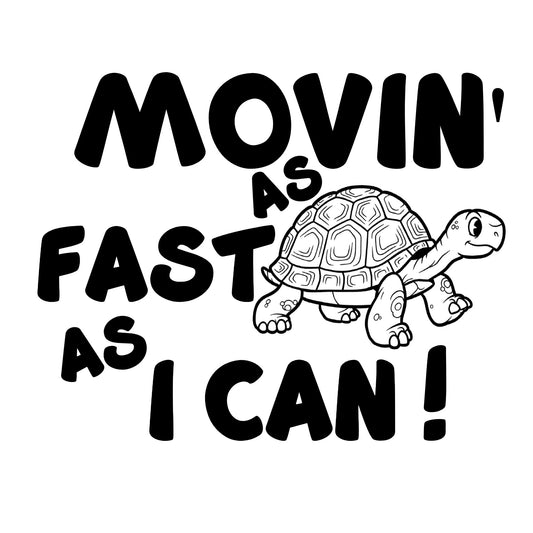 Movin' As Fast As I Can - Hitch Cover Design