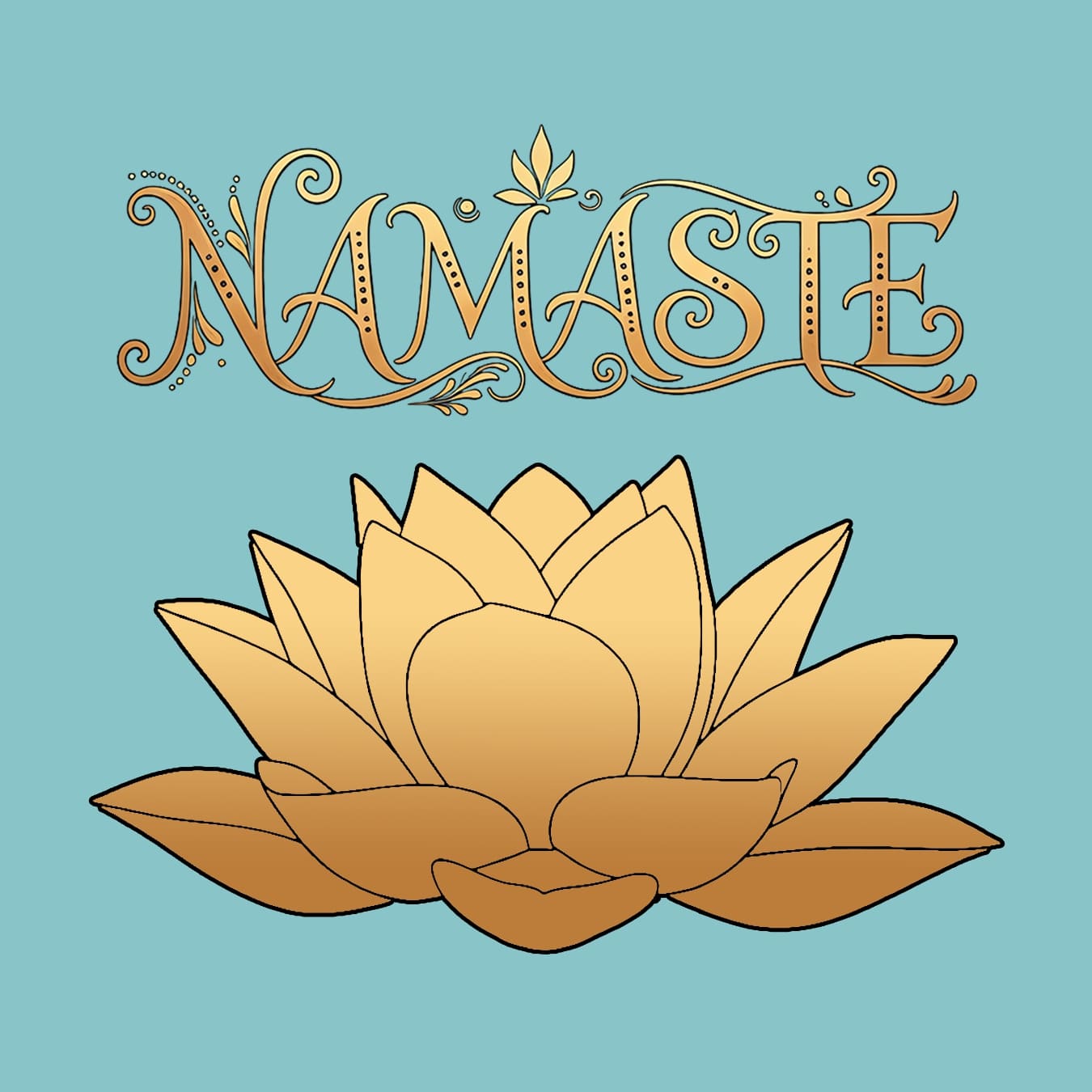 Namaste Lotus Flower