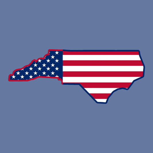 North Carolina America Flag - Hitch Cover Design