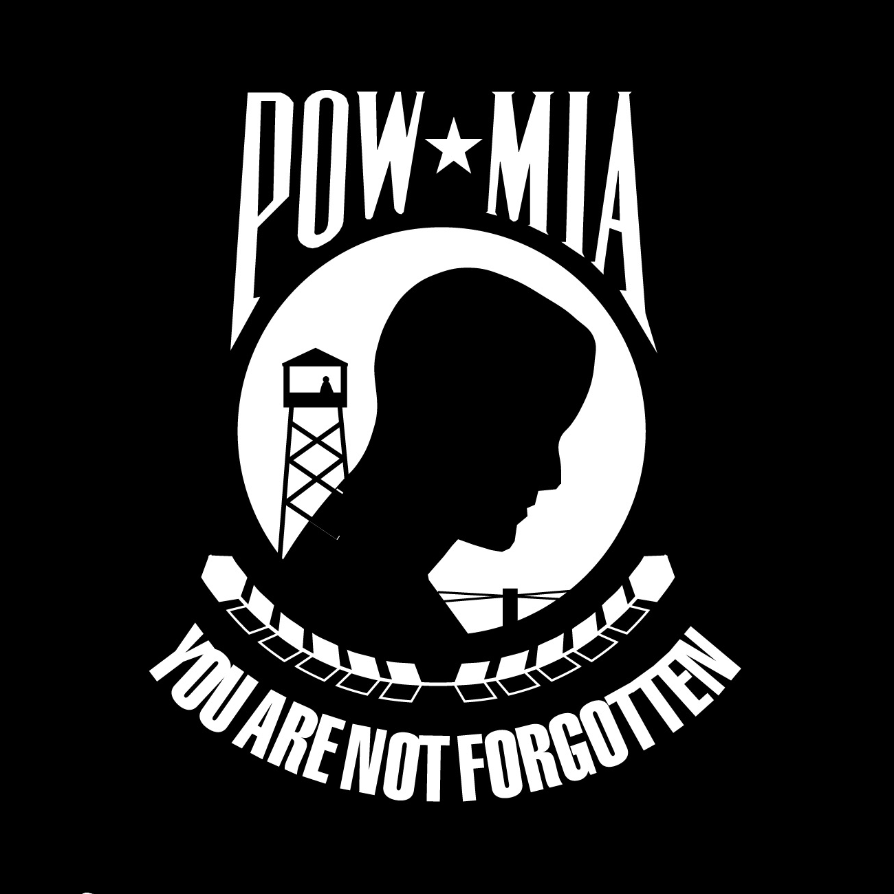 POW-MIA Flag - Hitch Cover Design