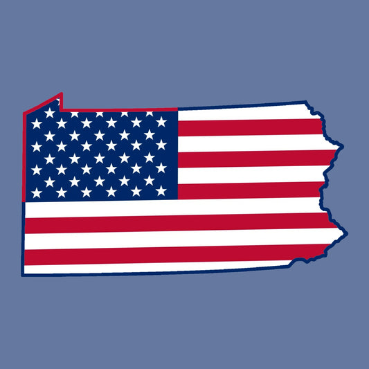 Pennsylvania America Flag - Hitch Cover Design