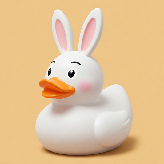 Yellow Easter Bunny Rubber Duck - Hitch Cover Design