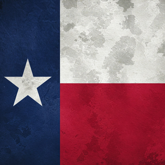 Rustic Texas Flag Square - Hitch Cover Design
