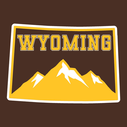 Wyoming with Mountains- Hitch Cover Design